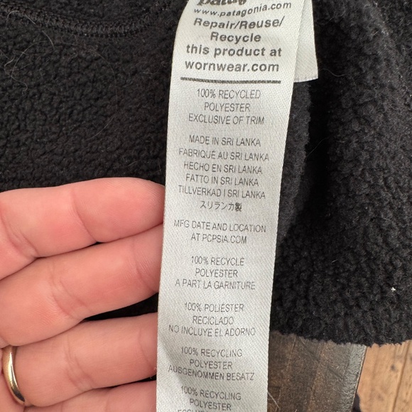 Patagonia Women's Better Sweater Jacket Full Zip Black Size M - Picture 9 of 11